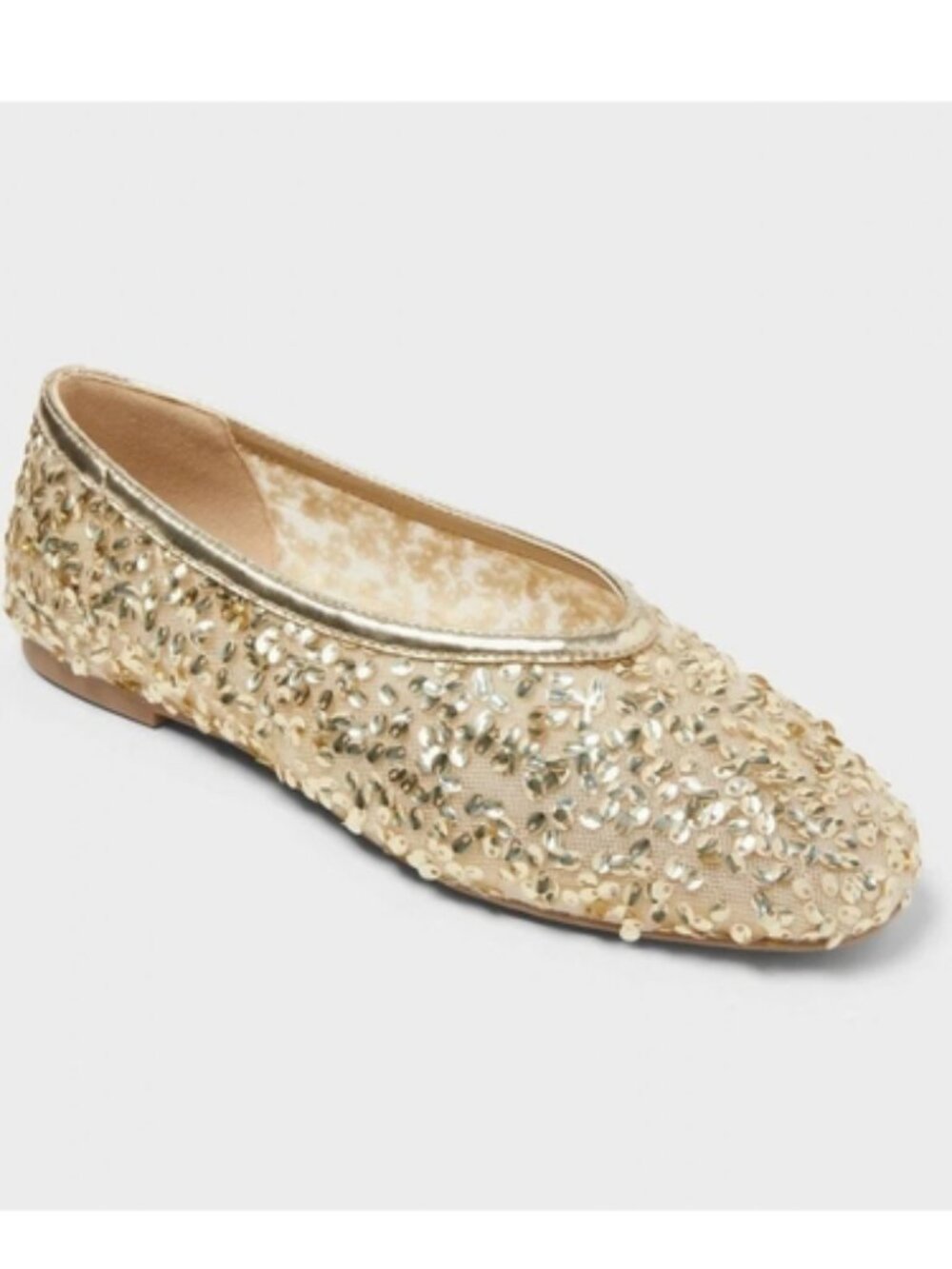 Women's Flats by A New Day Sammie Champagne Size 7.5 New With Tags